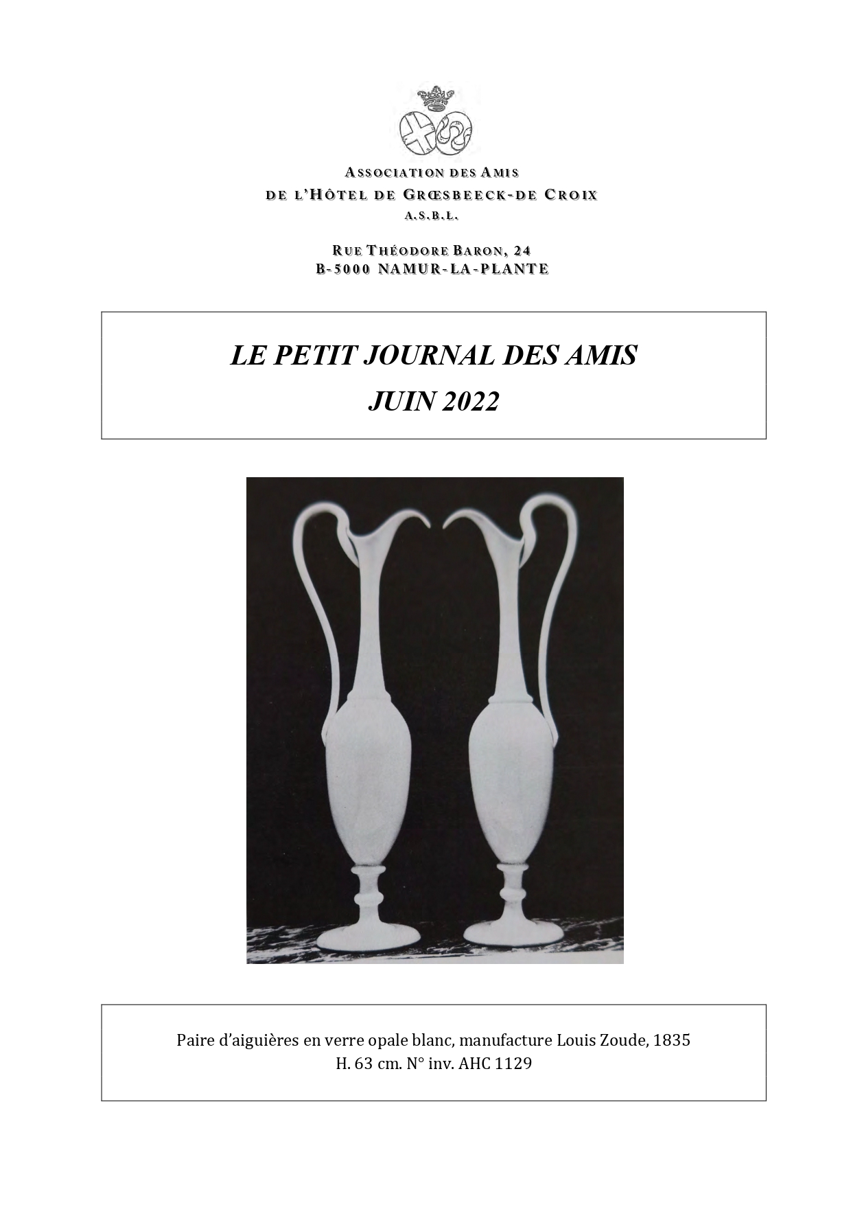 Le Petit Journal des Amis, édition de juin 2022