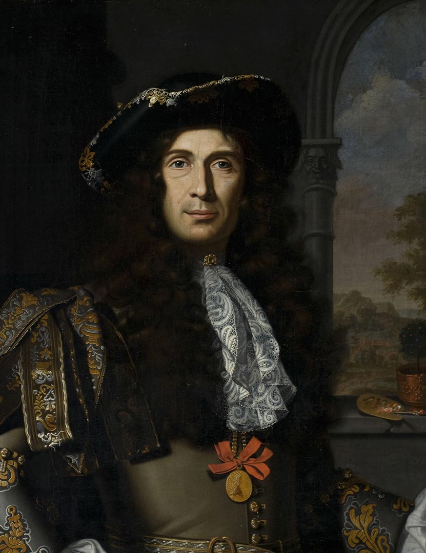 Nicolas La Fabrique, Autoportrait, huile sur toile, 1689, H. 106 cm x L. 90 cm. (Peinture)