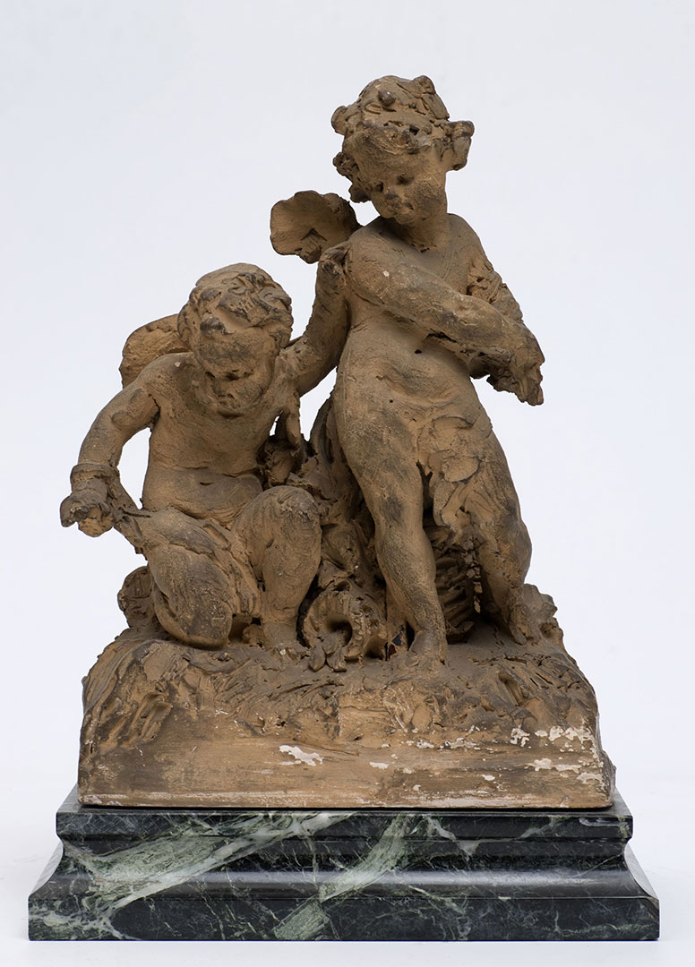 Laurent DELVAUX (Gand 1696 – Nivelles 1778), La source, bozzetto, terre cuite, 18e siècle, H. 31 cm. (Sculpture)
